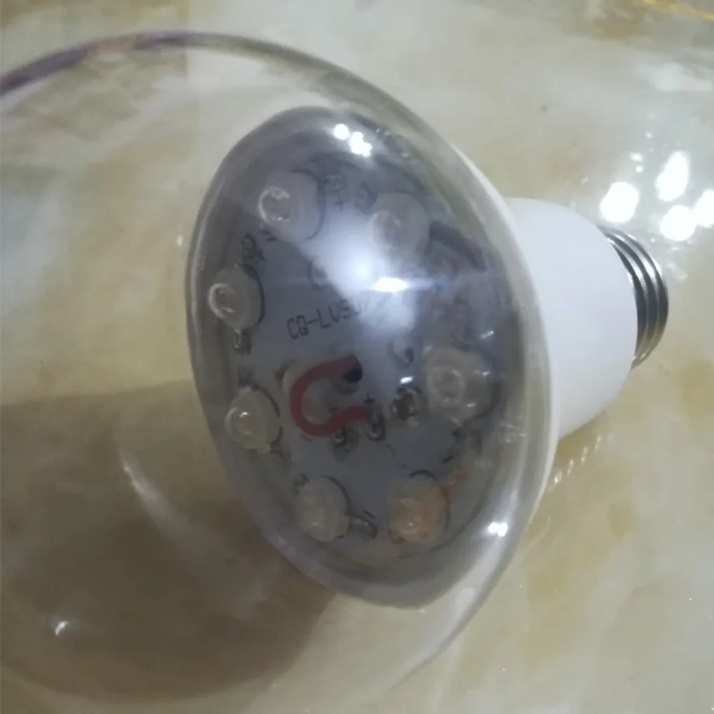 E27 7W светодиодная лампа 85 V 265 фиолетовое освещение для спальни гостиной лампы