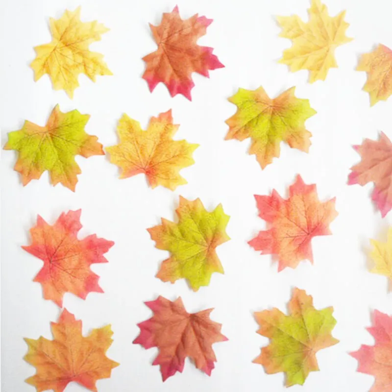 100 шт. декоративные кленовые листья для украшения дома|leaf wall sticker|sticker designsticker for |