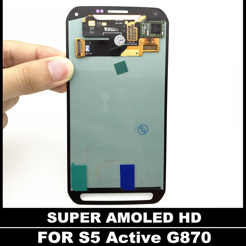 100% протестированный AMOLED LCDs для Samsung Galaxy S5 Active G870 телефон ЖК дисплей кодирующий