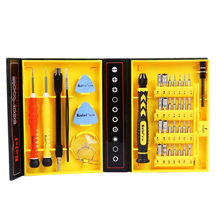 Набор Магнитных отверток Kaisi 38 в 1 , ремонтный набор инструментов для iPhone/компьютера/iPad/Samsung Galaxy/ очки для глаз/Бытовая отвертка