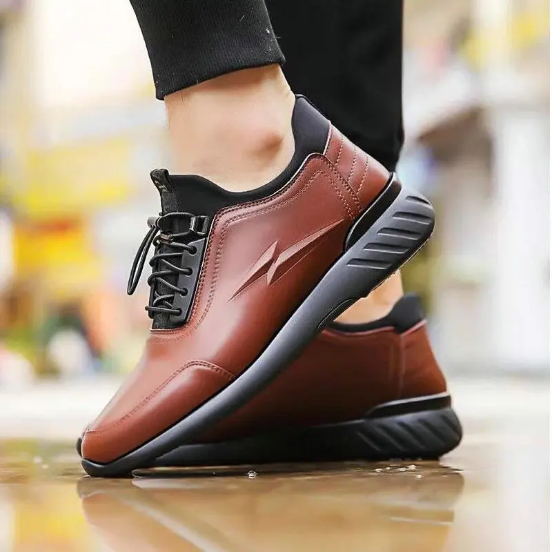 Luxury Brand Hot Sale Fashion Men Casual Lace Up Shoes Leather Walking Moccasins Flats sneaker shoes G41-01 | Обувь