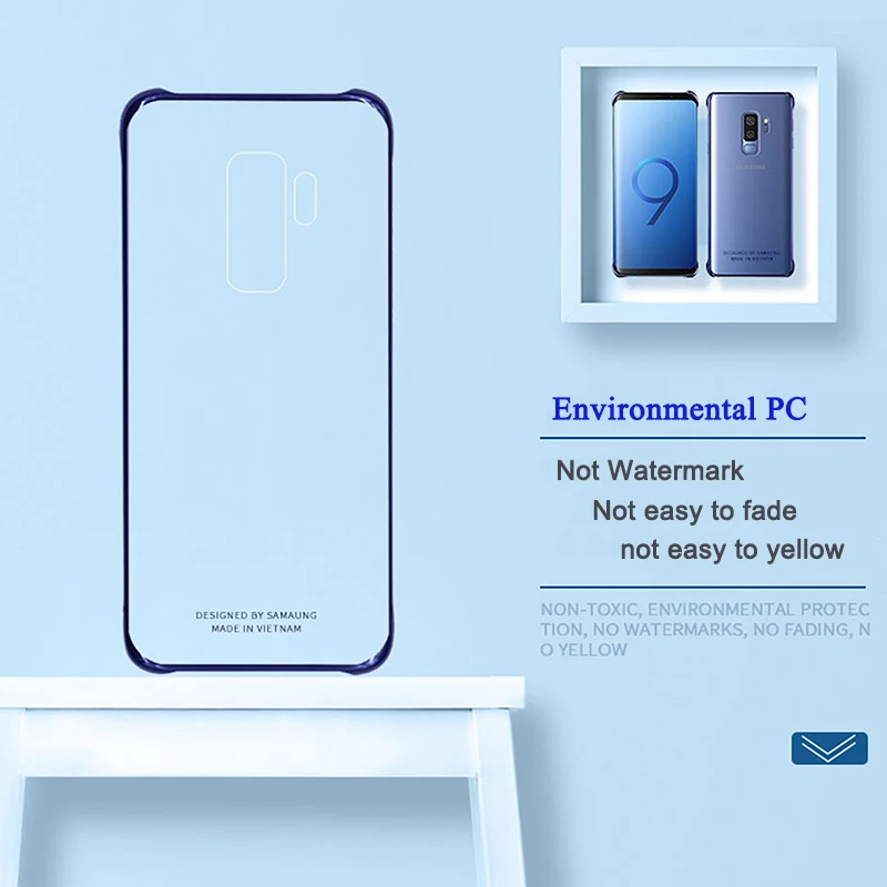 Samsung оригинальный чехол для смартфона Galaxy S9 Plus с акриловым материалом анти-капля