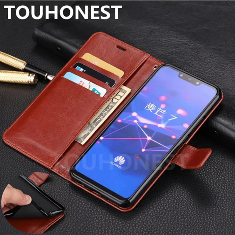 Кожаный чехол бумажник для Huawei Mate 20 lite Nova 3i 3 книжка P20 P10 Honor 10 9 8 8X 7X 7C 7A P