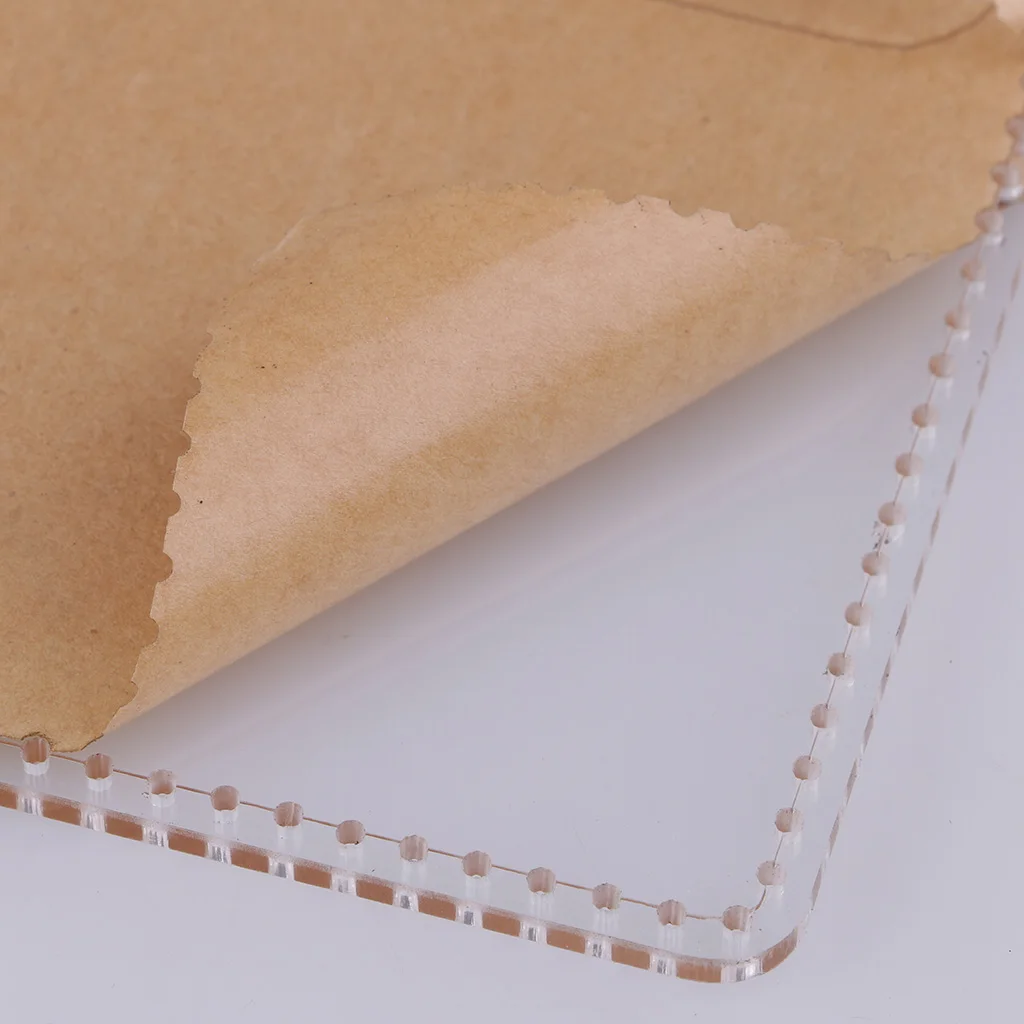 7 шт./компл. унисекс шаблон-кошелек кожаный прозрачный акриловый узор набор