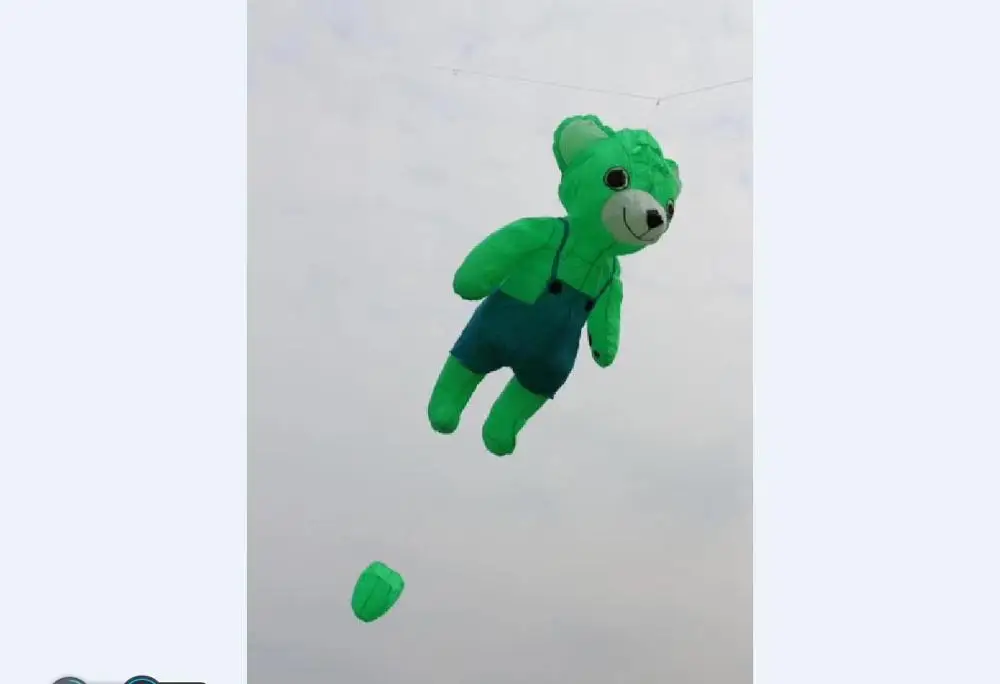 pipas voadoras ar livre ripstop flying kite Bear vlieger toys for children cometa cometas para adultos kites adults windsock | Игрушки и