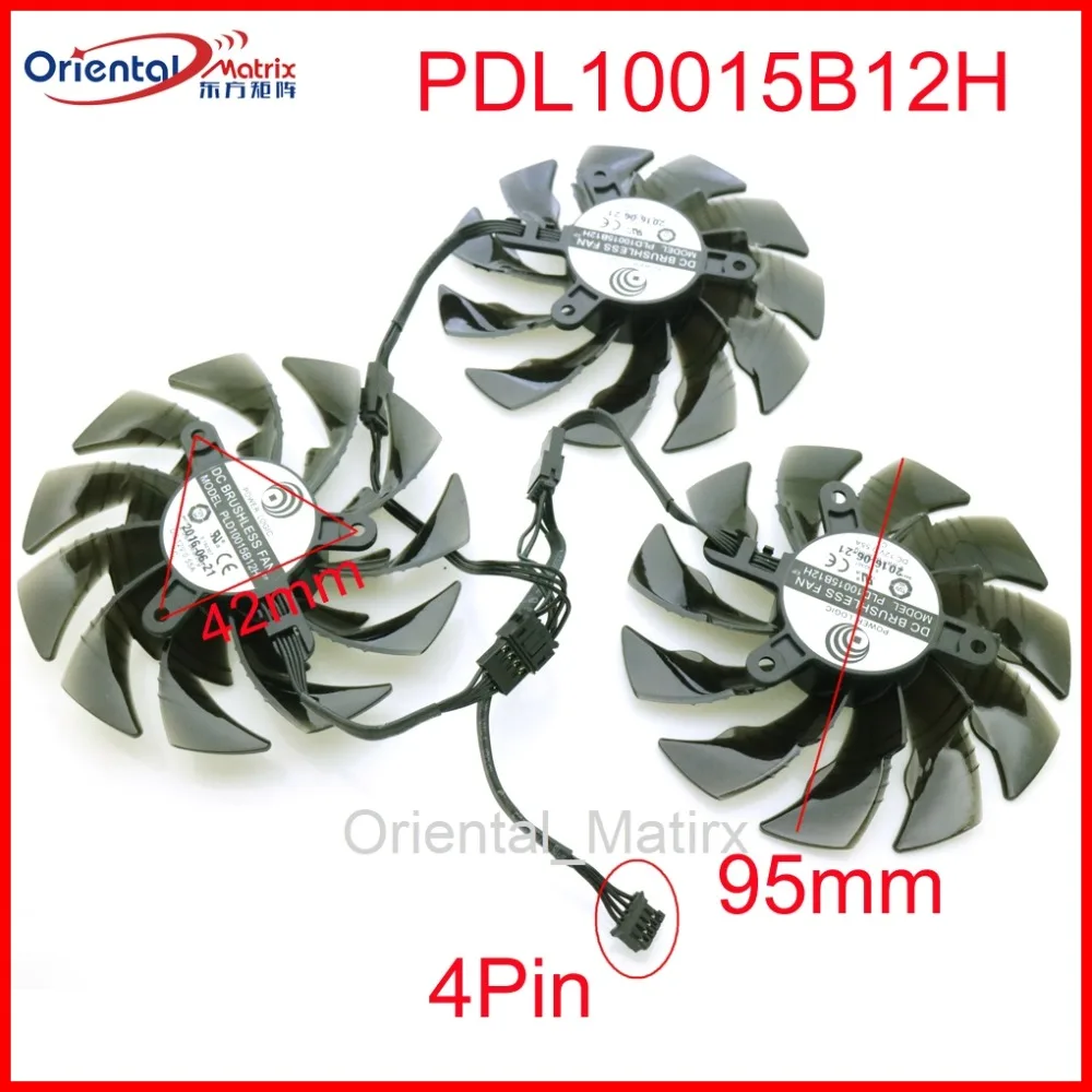 

PLD10015B12H 12V 0.55A 95mm GPU Fan For Gigabyte GTX1080TI RTX2060 RTX2070 RTX2080 AORUS Super Graphics Card Cooling Fan 4Pin