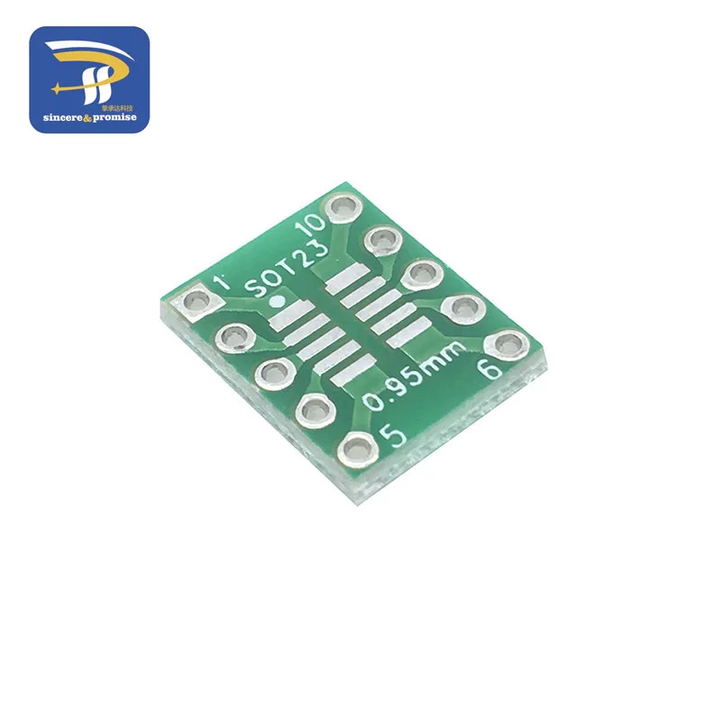 10 шт. SOT23 MSOP10 DIP переводная плата Pin шаг Адаптер 0 5 мм/0 95 мм до 2 54 печатная
