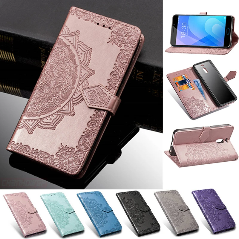 Чехол книжка с рисунком мандалы для Meizu M6 Note M721 M721H M721C M721M M721Q M721L чехол кошелек M5S