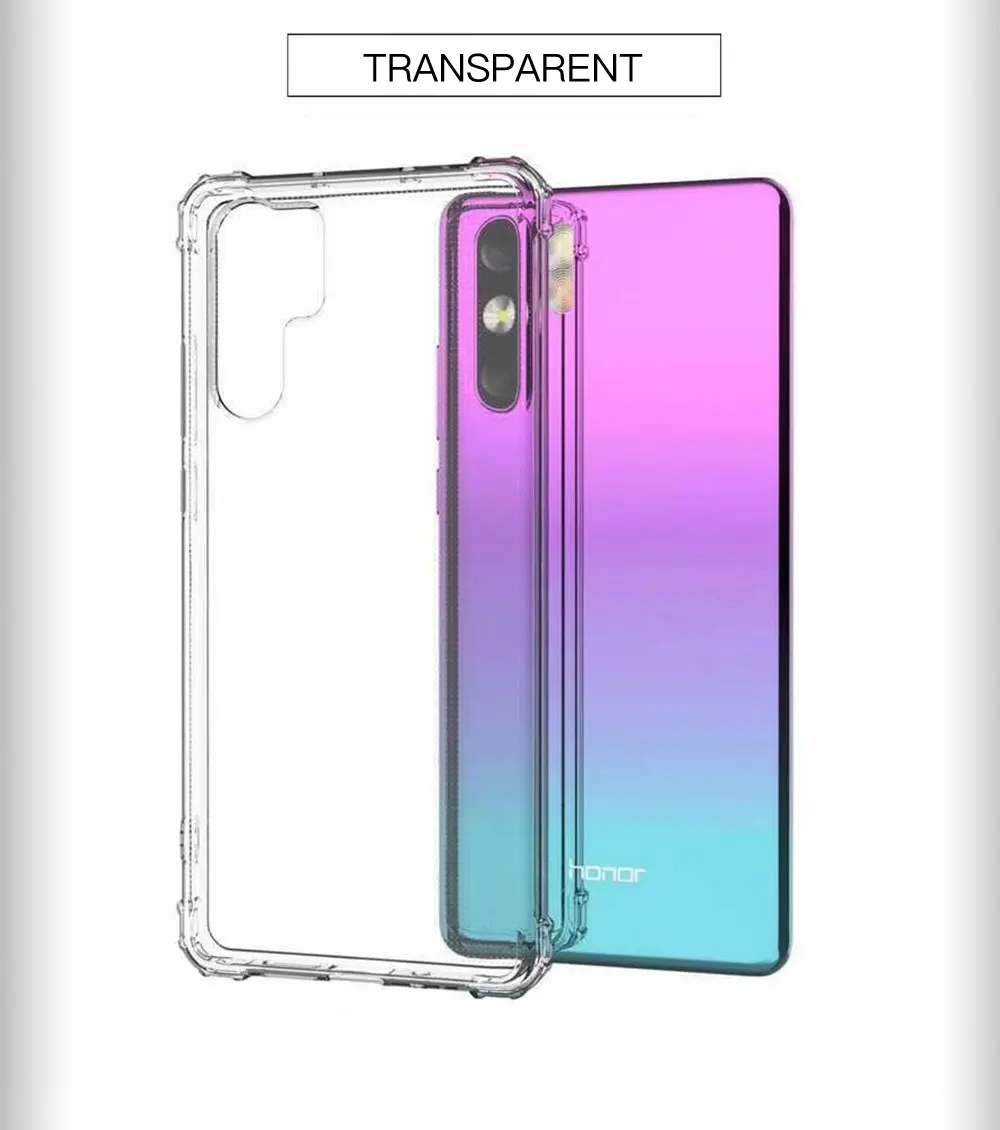 Прозрачный мягкий Силиконовый противоударный чехол для huawei P10 P20 P30 Lite Plus Pro прозрачный защитный чехол для mate 10 20 Lite Nova 3 3i 4