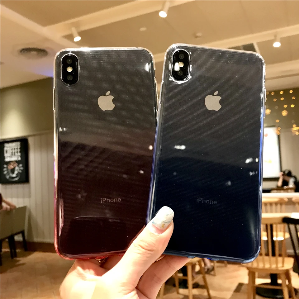Блестящий Радужный ТПУ чехол для iphone XS MAX 6s 7 8 Plus X XR XiaoMi RedMi 6A 6 Pro 5A 4A 3 S Note 4 4X5