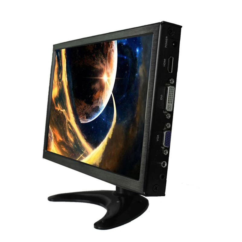 10 1-дюймовый IPS DVI VGA HDMI промышленный ЖК-монитор тонкий ПК монитор 1280x800
