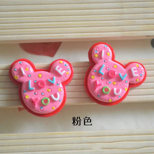 10 шт./лот каучуковый мультяшный love candy micky 22*24 мм Декор ремесла бонсай для дома
