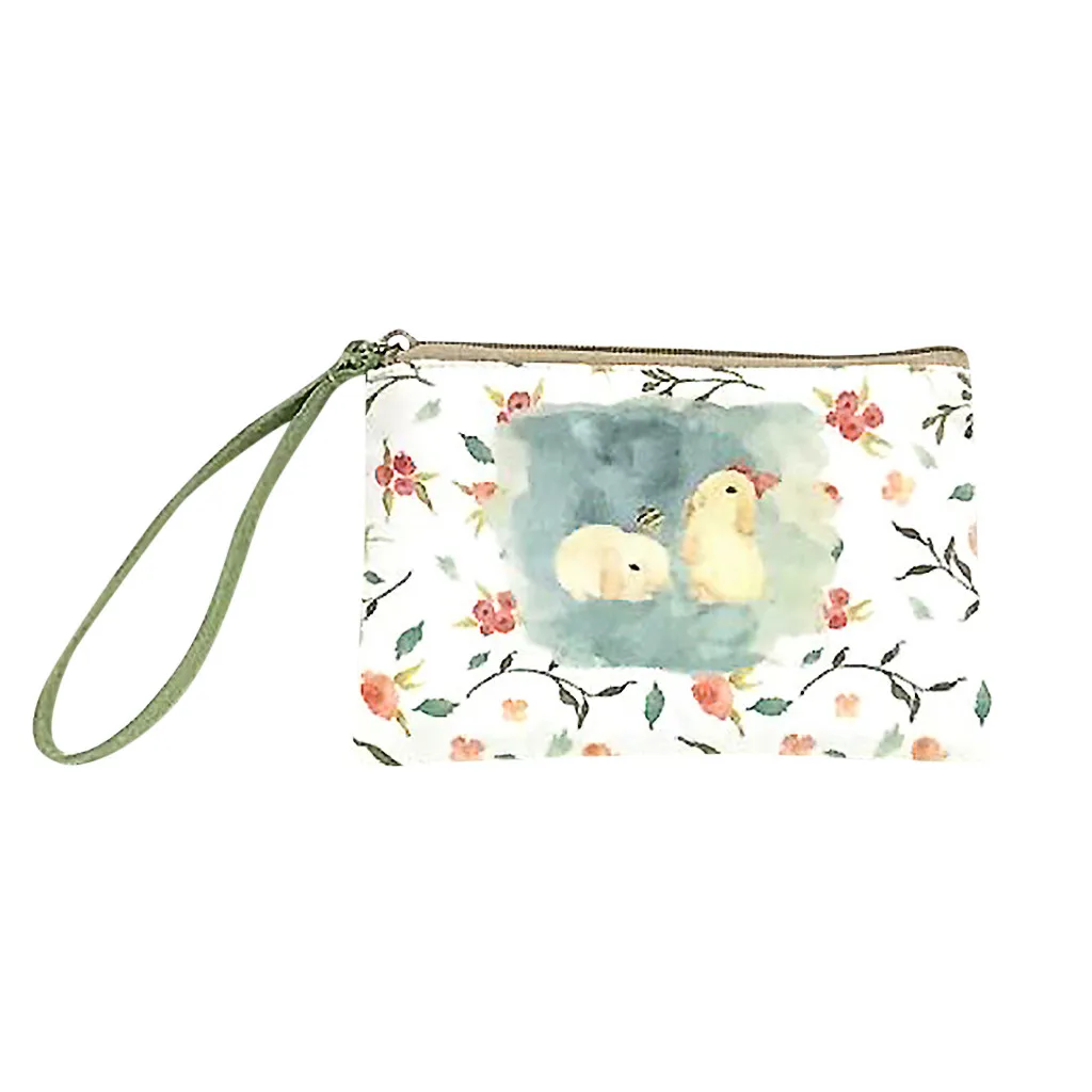 2019 весенний женский милый холщовый кошелек для монета сумка макияжа