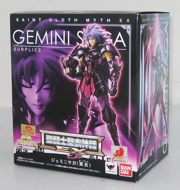 Genuine Bandai Saint Seiya EX2.0 Hades GEMINI SAGA Metal Armor Myth Cloth Action Figure Toy Limited Edition Fans Gift