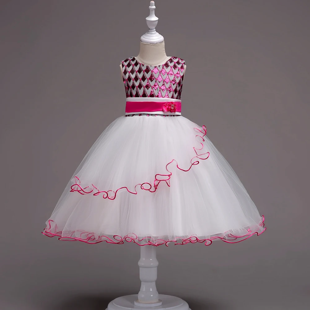 2-15Y Bling Short Children Party Ball Gowns Evening Frock Sequin Dress Kid Girl Clothing Prom Dresses for Teens | Детская одежда и