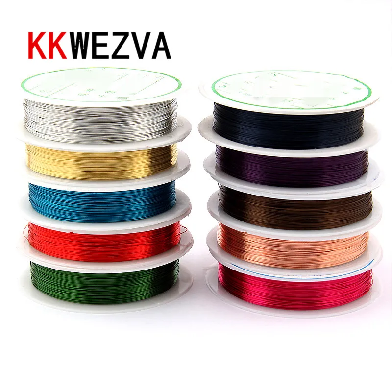 

10PCS/lot 10 Colors Mixed diameter 0.3mm Copper wire/ Fly Fishing lure bait making material Midge Larve Nymph Fly Tying Material