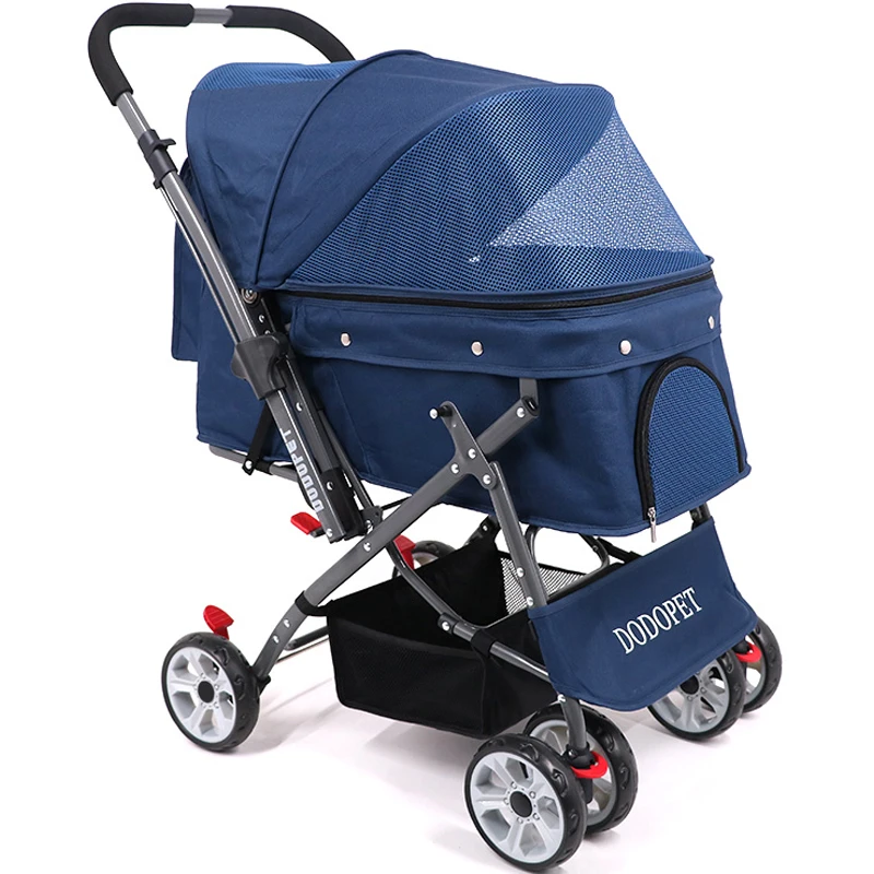 Переносная Складная коляска для собак/кошек/переносная тележка домашних