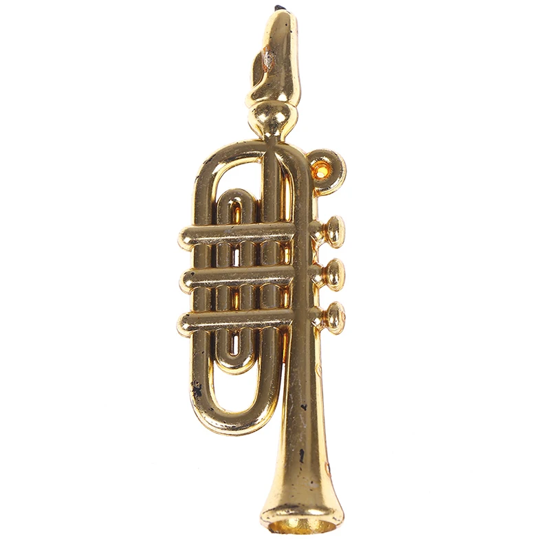 Mini Plastic Instrument Good Gift For Friends Collecting Gold Christmas Tree Hanging Xmas Decor Musical