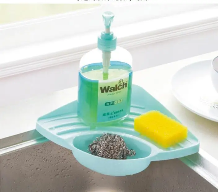 1 Шт. Кухонная Губка Треугольная Рейка С Присоски Слива Стойку