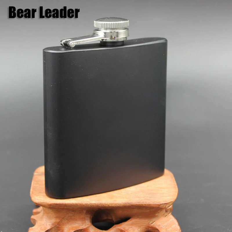 Лидер продаж 6 унций модные фляги из нержавеющей стали черная мини фляжки
