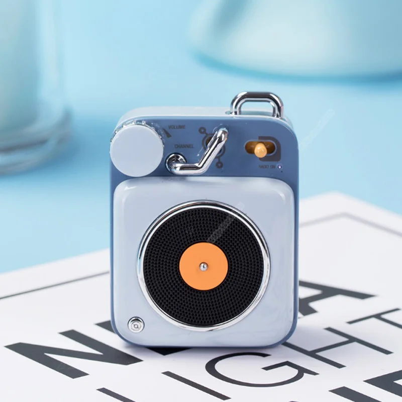 Gray-blue Xiaomi Mijia Cat King атомный проигрыватель B612 Bluetooth интеллектуальное аудио портативный цинковый алюминиевый корпус динамик музыка - Цвет: Gray-blue