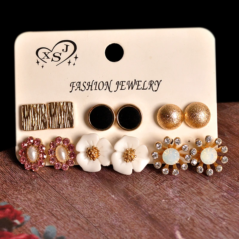 Новые Модные женские ювелирные изделия оптовая продажа красивые серьги-гвоздики