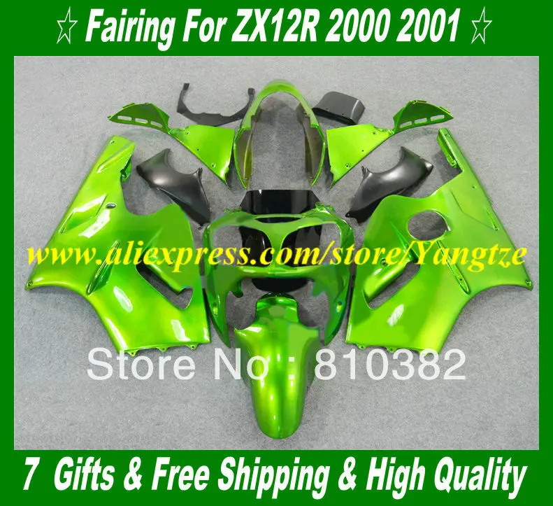 Полный комплект обтекателей для мотоциклов Кавасаки ниндзи ZX12R 00 01 ZX 12R 2000 2001