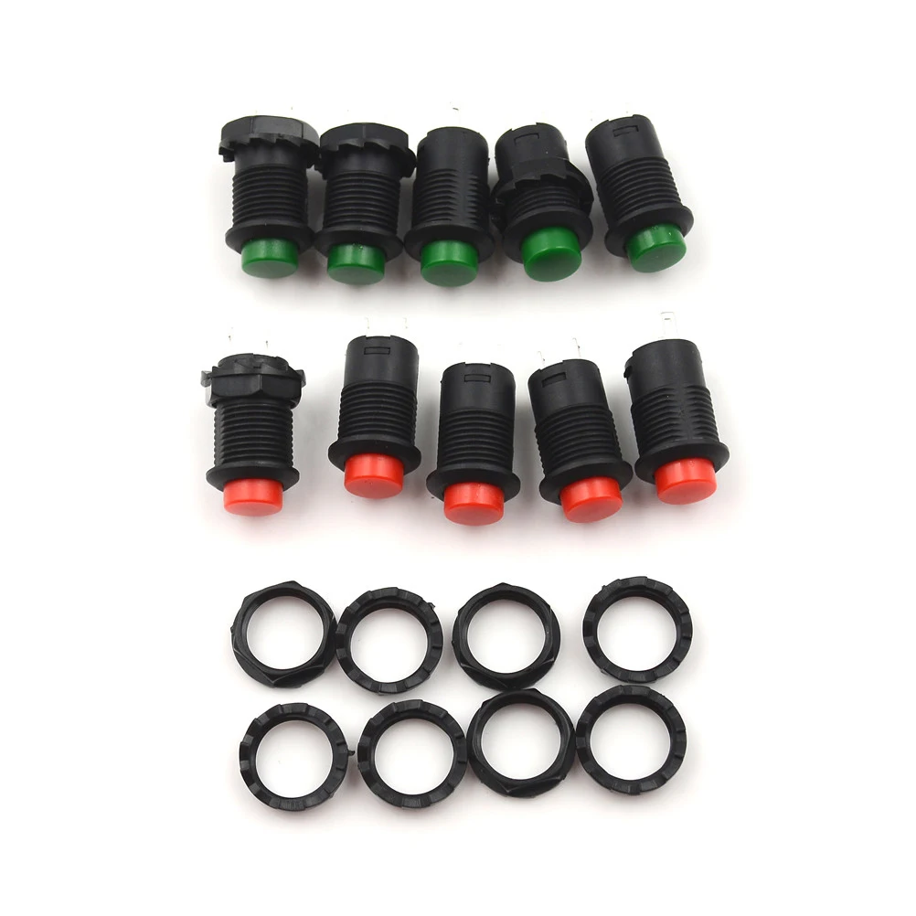 

10 шт., встроенный кнопочный переключатель 3A /125VAC 1.5A/250VAC