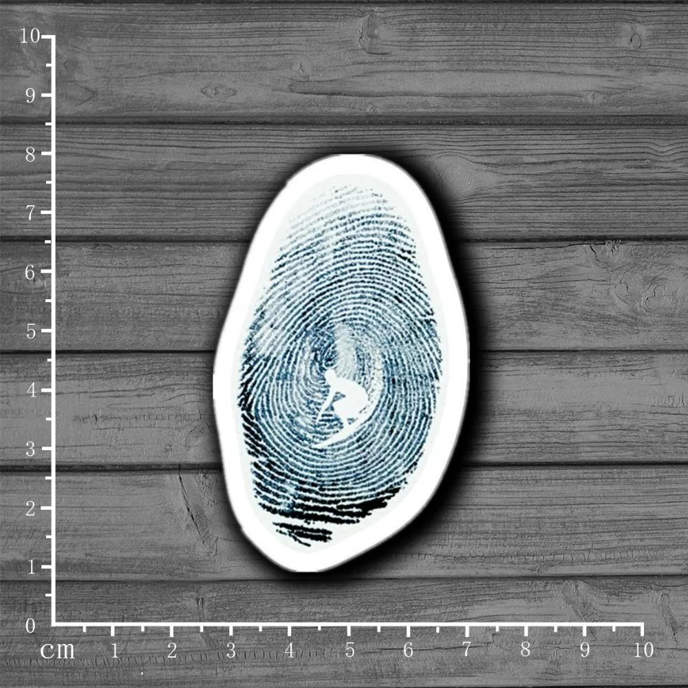 Surfers on fingerprint Канцтовары граффити Чемодан Дети стикер Декор Для Ablum Скрапбукинг