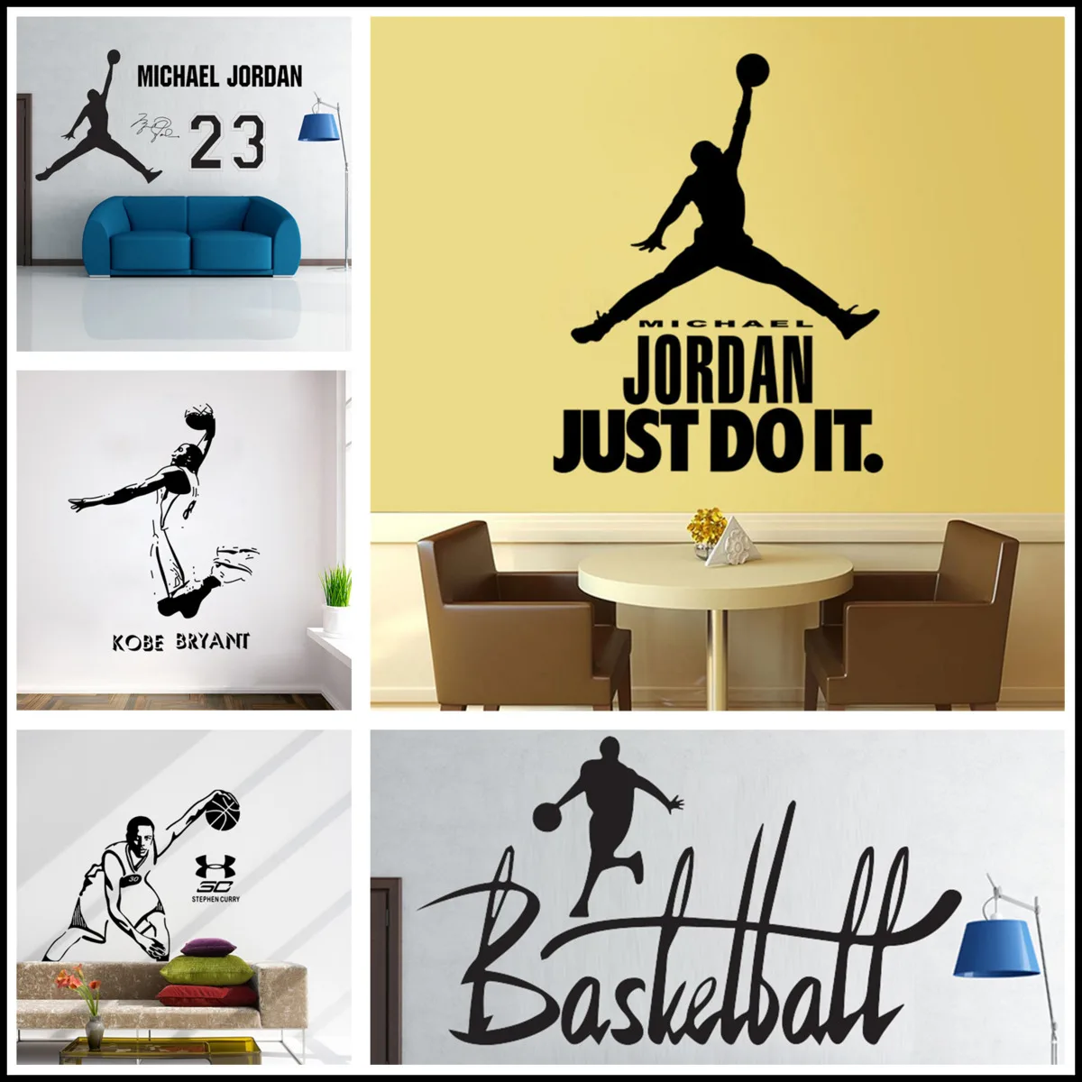 Новый Книги по искусству Дизайн Jordan украшения дома винила Баскетбол плеер Michael