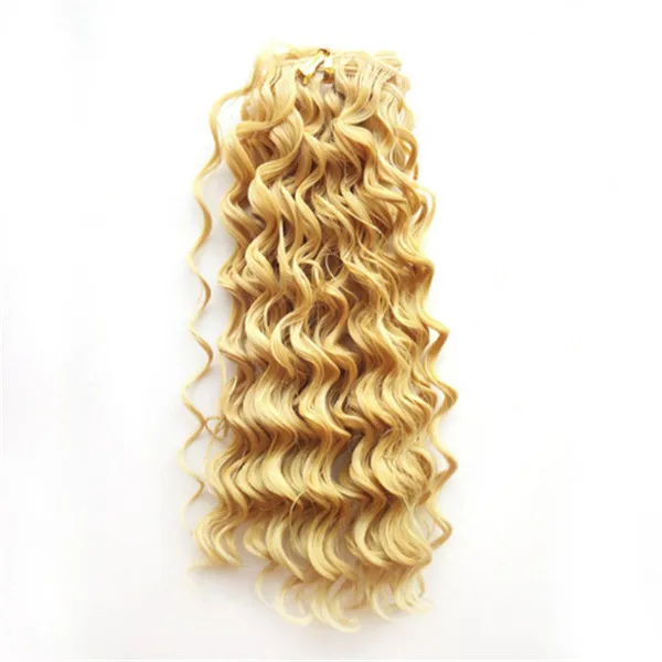 Golden Размер для 1/6, 1/4, 1/3, BJD кукольные волосы для наращивания, термостойкие кукольные кудрявые волосы для всех кукол, DIY кукольный парик, кукольные аксессуары - Цвет: Golden