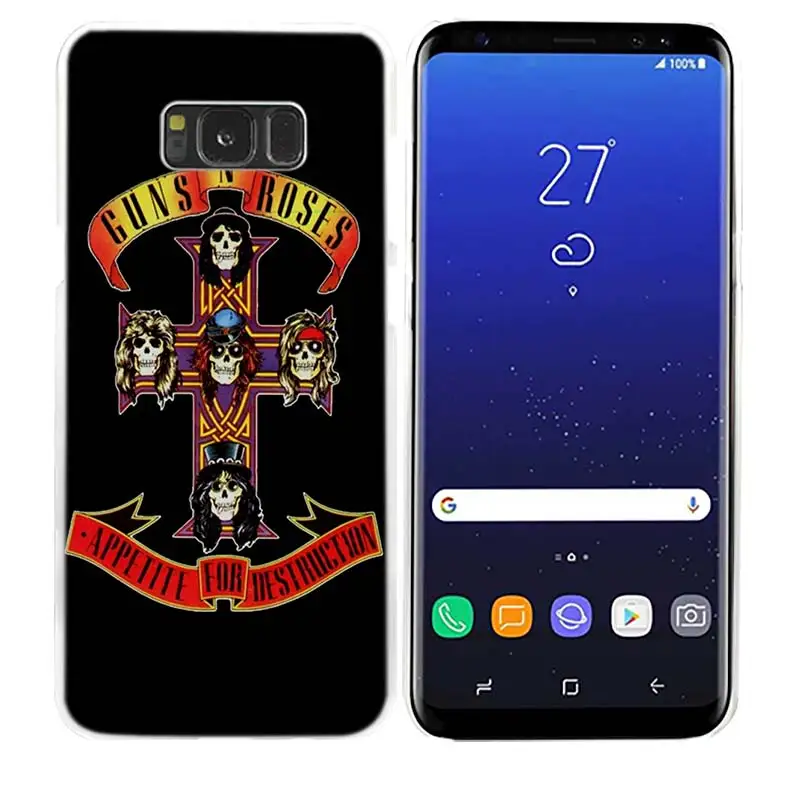 06 Пистолеты n roses хорошее время для samsung Galaxy Note 8 9 M30 M20 M10 S10 S9 S8 плюс S7 S6 Край жесткий пластиковый телефон Чехол - Цвет: 06