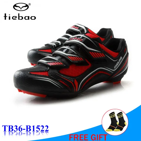 1522 red TIEBAO/Обувь для гоночного велосипеда; zapatillas hombre zapatillas bicicleta; дорожная обувь; sapatilha ciclismo; кроссовки для велоспорта - Цвет: 1522 red
