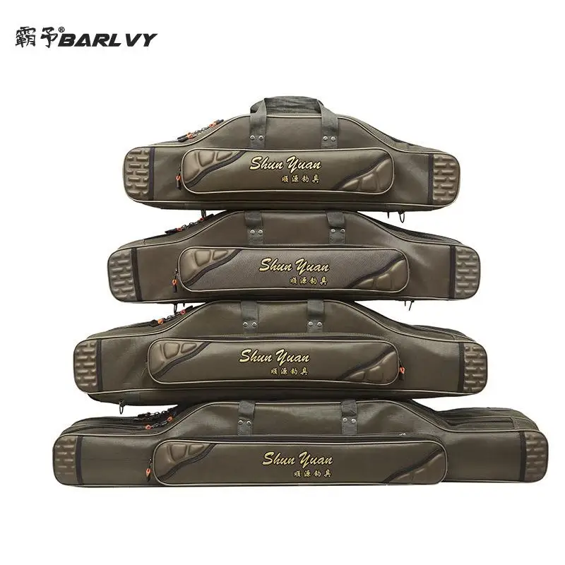 

Portable Fishing Bags 3 Layer Large Capacity Pole Tools Storage Bag Nylon Waterproof Tackle Gear Carrier Shoulder