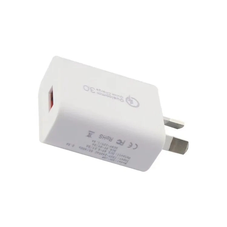 Быстрое зарядное устройство QC3.0 18 Вт USB домашнее дорожное настенное быстрое для