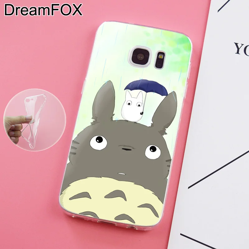 DREAMFOX K186 распродажа Тоторо Аниме Мягкий ТПУ силиконовый чехол для samsung Galaxy Note S 6 7 8 9