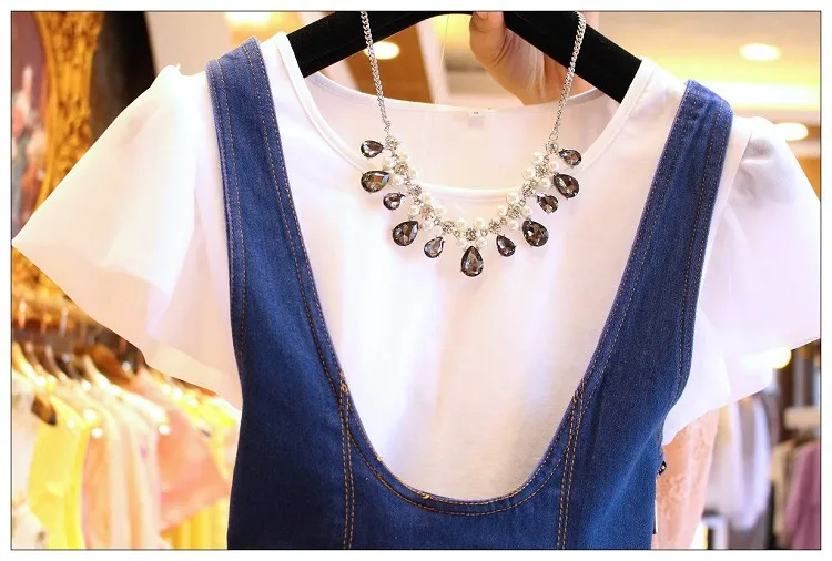 Комплект одежды для мамы и дочки Одинаковая одежда семьи белая футболка