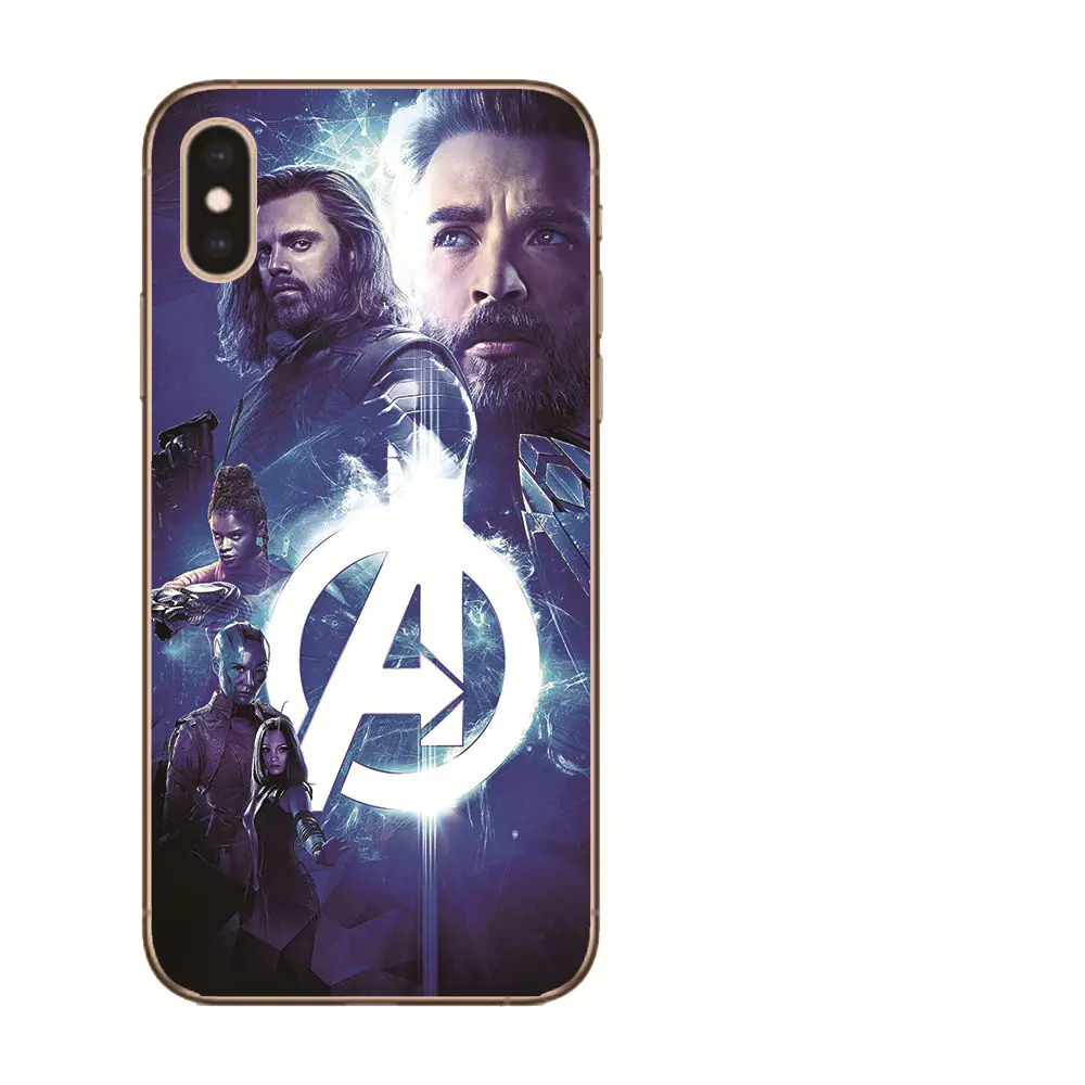 For iPhone X XS MAX XR 8 7 6 6S Plus 5 5s Etui Fundas Cool Marvel Avengers Iron Man Captain America Superhero Coque Phone Case |
