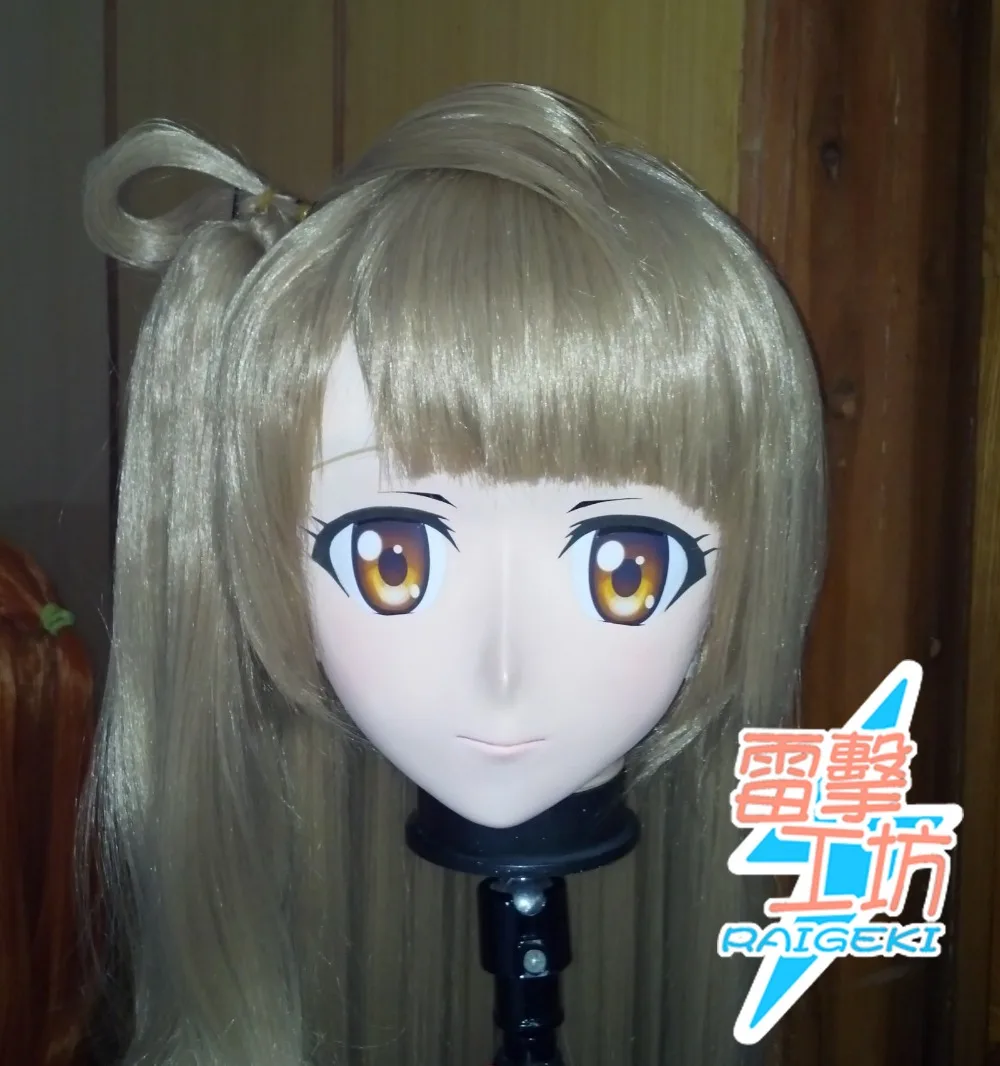 

(KM097) Top Quality Handmade Female Resin Lovelive Full Face Minami Kotori Cosplay Mask Kigurumi Crossdresser Doll