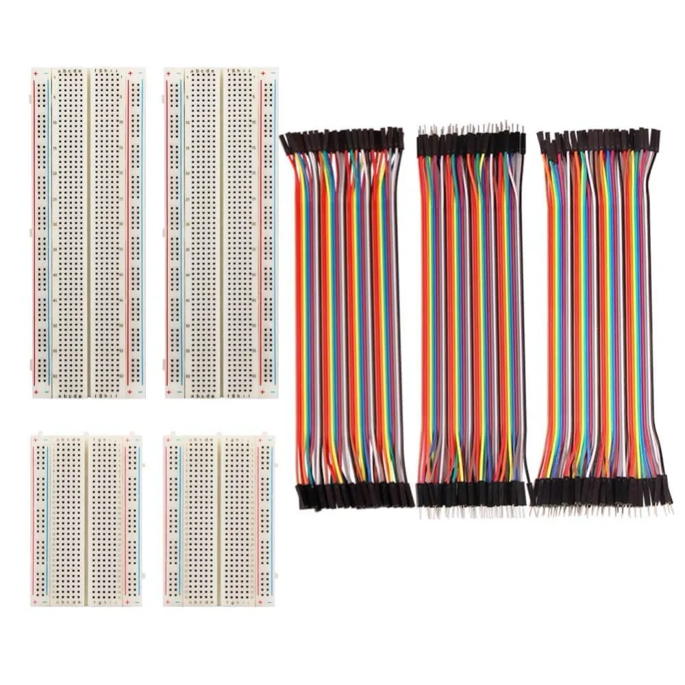 4 шт. набор макетов с 120 штук 20 см перемычки провода для Arduino diy Kit Proto Shield Circboard
