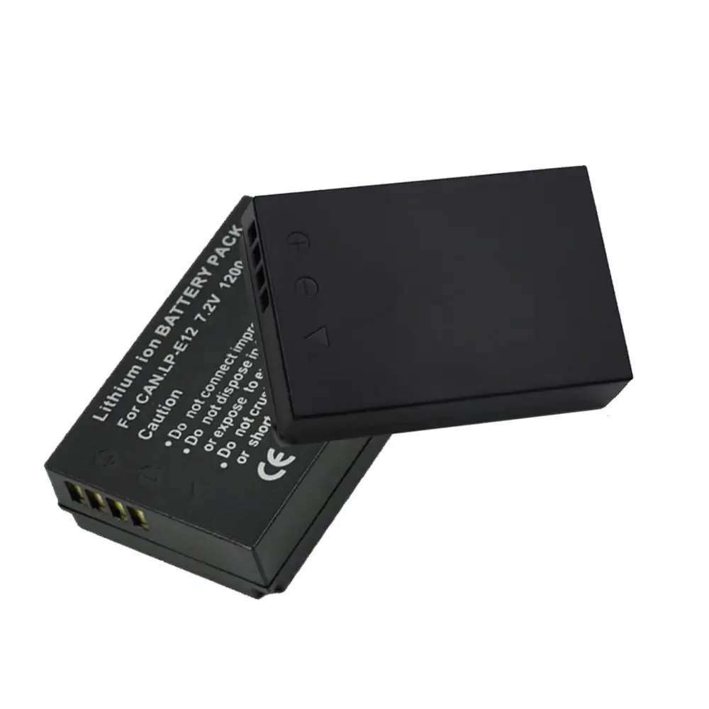 3 шт. 1200 мАч LP-E12 LPE12 LP E12 батареи для камеры + ЖК-дисплей USB двойное зарядное