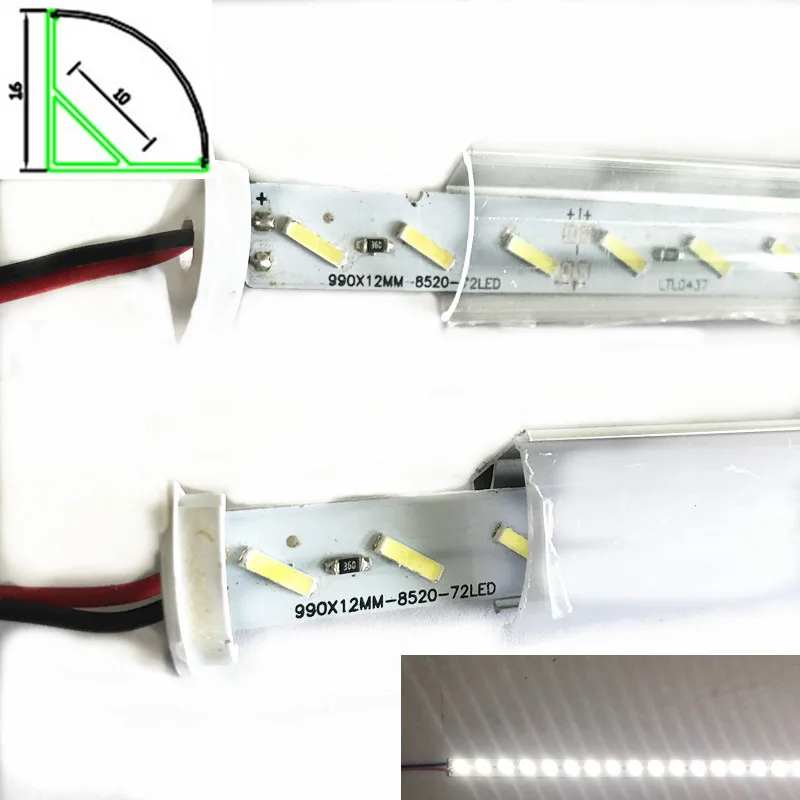 Корея 8520 36SMD двойная печатная плата 12 В сверхъярсветодиодный Светодиодная лампа V