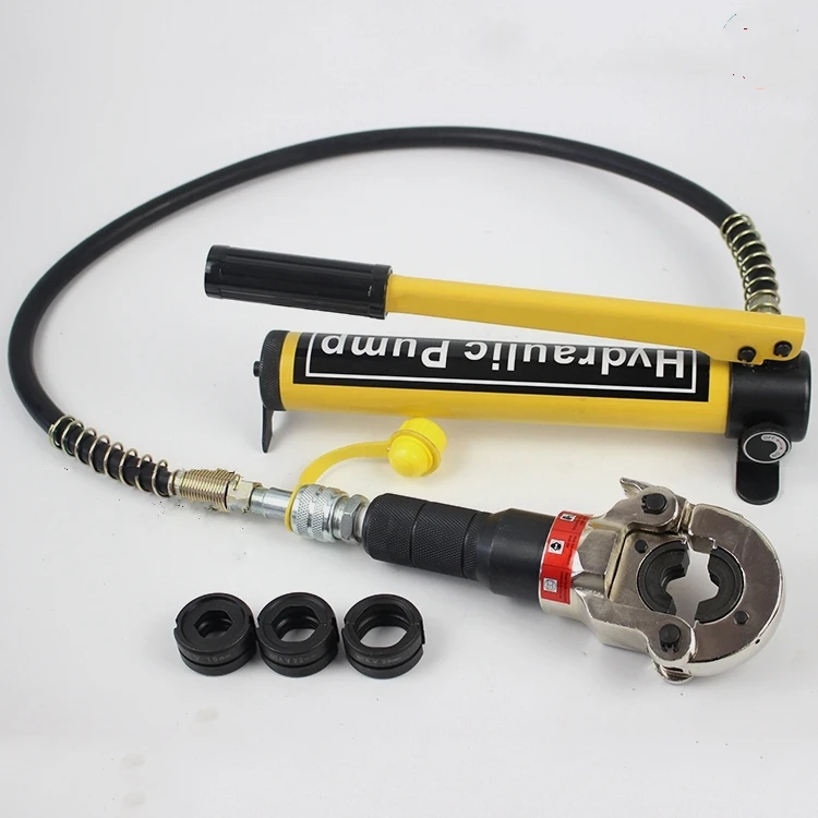 IGeelee съемный гидравлический Pex трубы обжимной головки AG-1632HP с ручным насосом для всех видов штампов