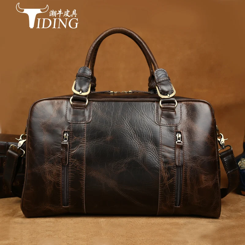 Мужские дорожные сумки из коровьей кожи 2017 мужские многофункциональная Дорожная