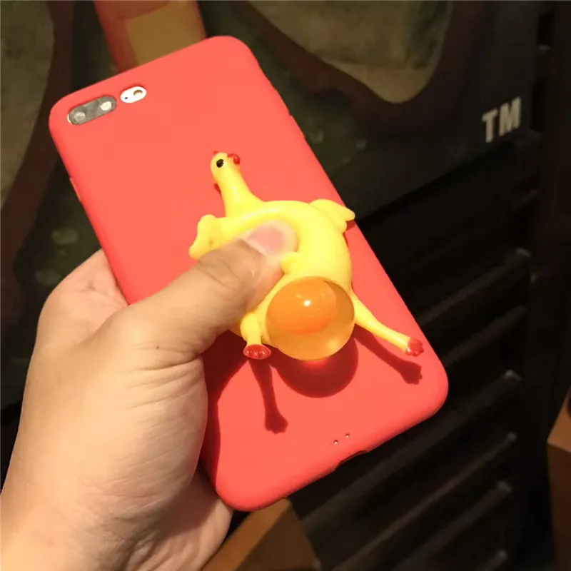 Fun Laying Hen Case for iPhone 7 8 Plus 6s X Cute Chick Reduced Pressure Cover 6 For Apple Depressurize |