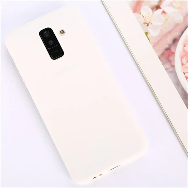 White Конфеты Цвет Мягкий ТПУ силиконовый чехол-накладка для Samsung Galaxy S8 S9 Plus Note 8 9 A10 A20 A30 A40 A50 A70 M105 M205 M305 A40s Капа - Цвет: White
