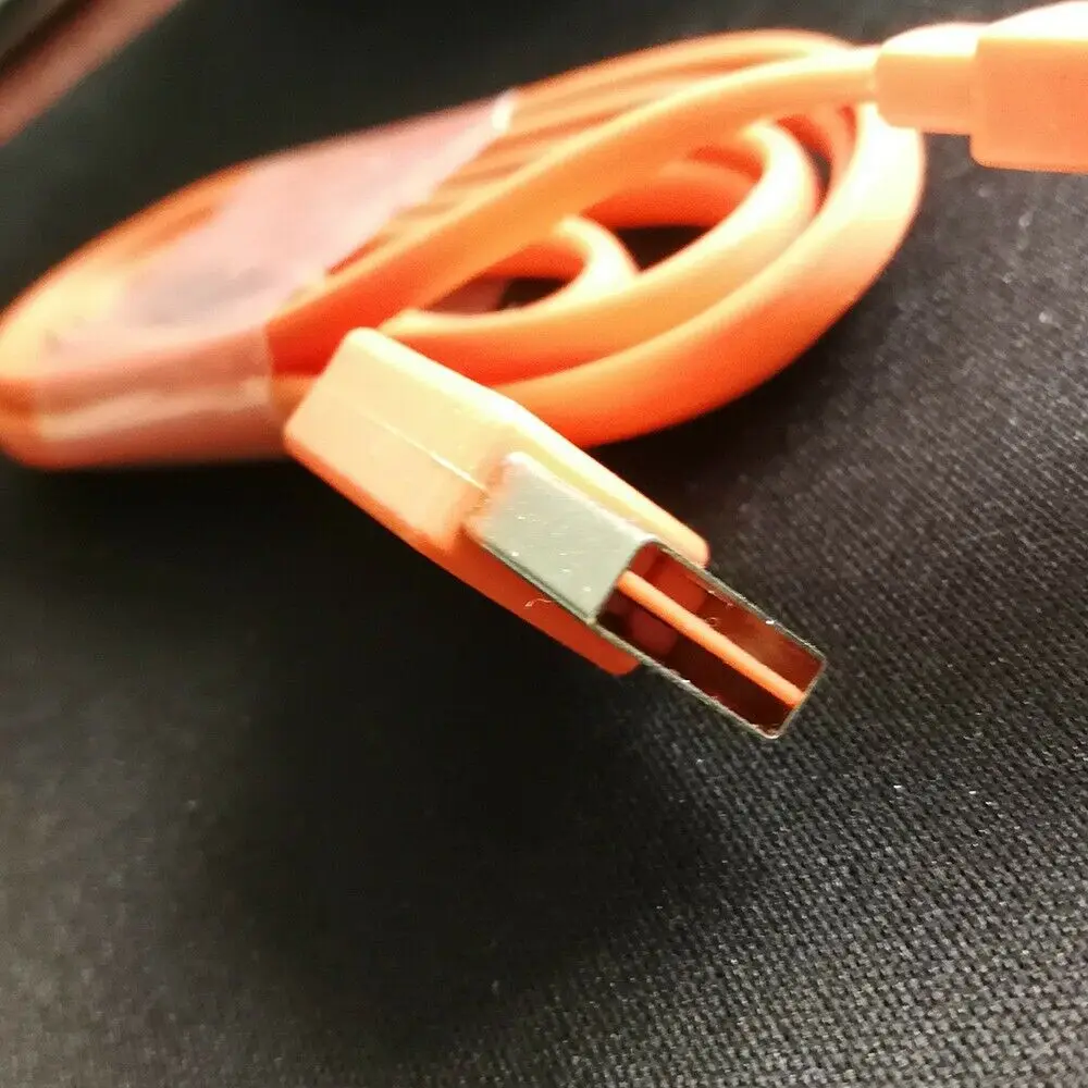 Кабель BAAQII USB для зарядки и передачи данных 1 м оранжевый практичный | Электроника