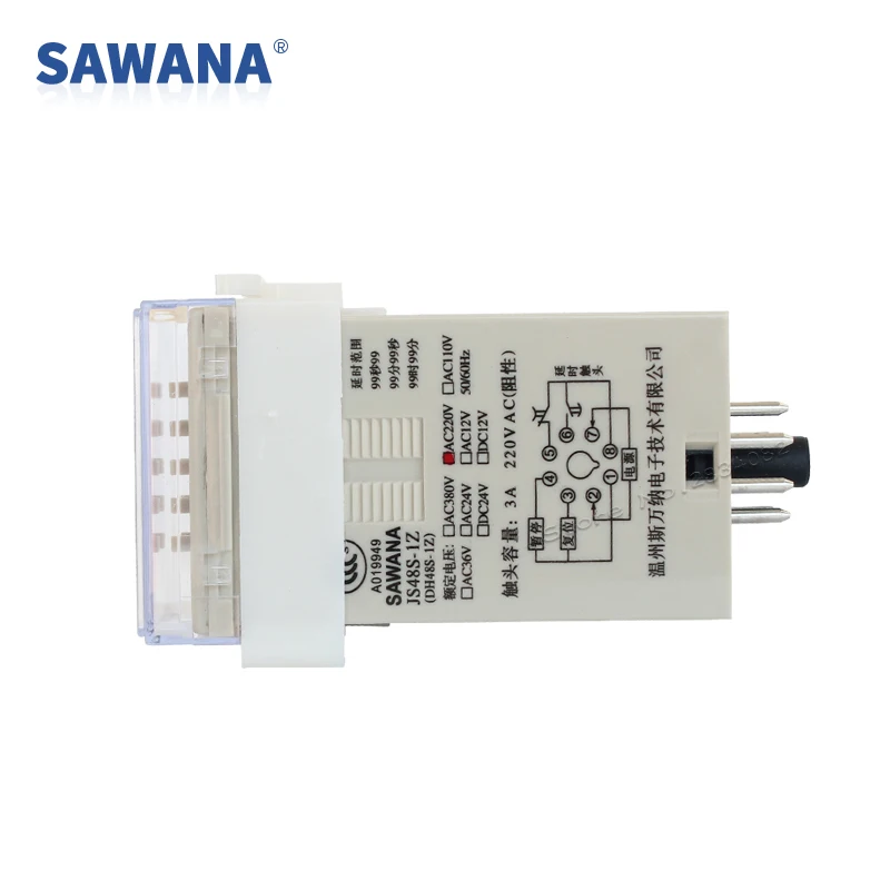 Pre-formulation time relay H5CN on-delay SPDT AC24/DC24V 12V 0.01S-99H99M JS48S-1Z Socket base Counts Timer Relays | Обустройство