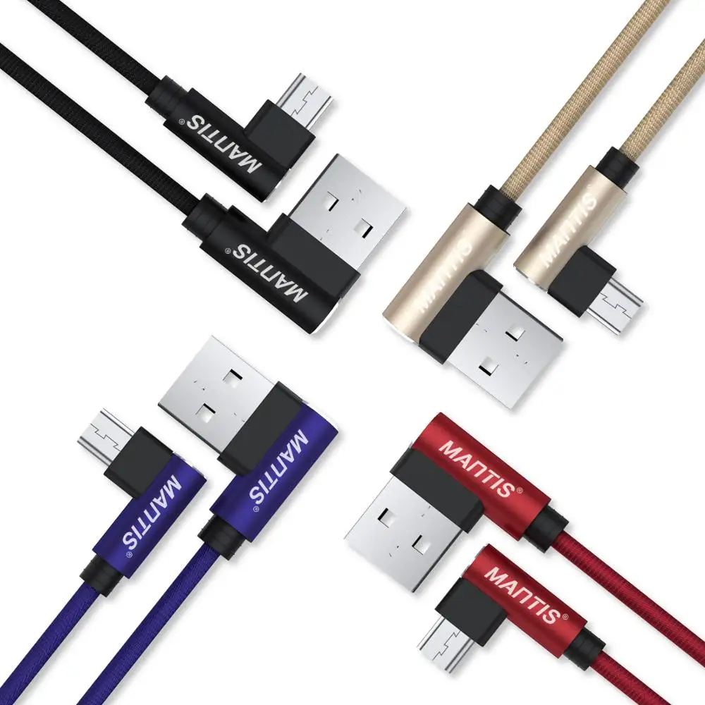 Кабель Micro USB MANTIS 3/2/1 м угол 90 градусов|Кабели для мобильных телефонов| |