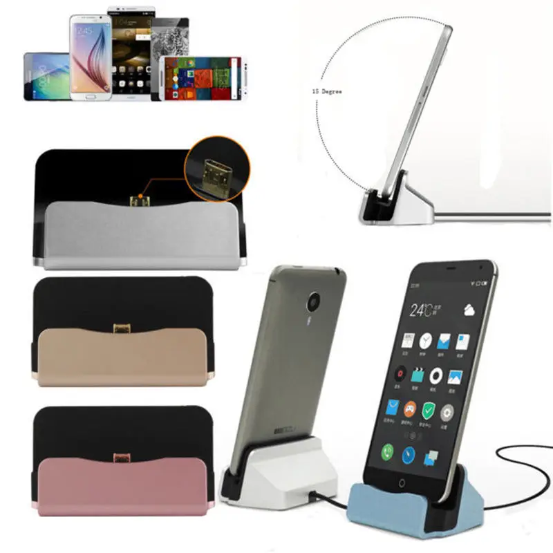 Универсальная настольная зарядная док станция с микро USB подставка держатель для